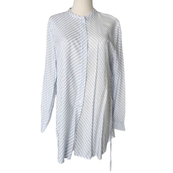 NWOT H&M blue and white striped tunic - Size 8 - Picture 1 of 9